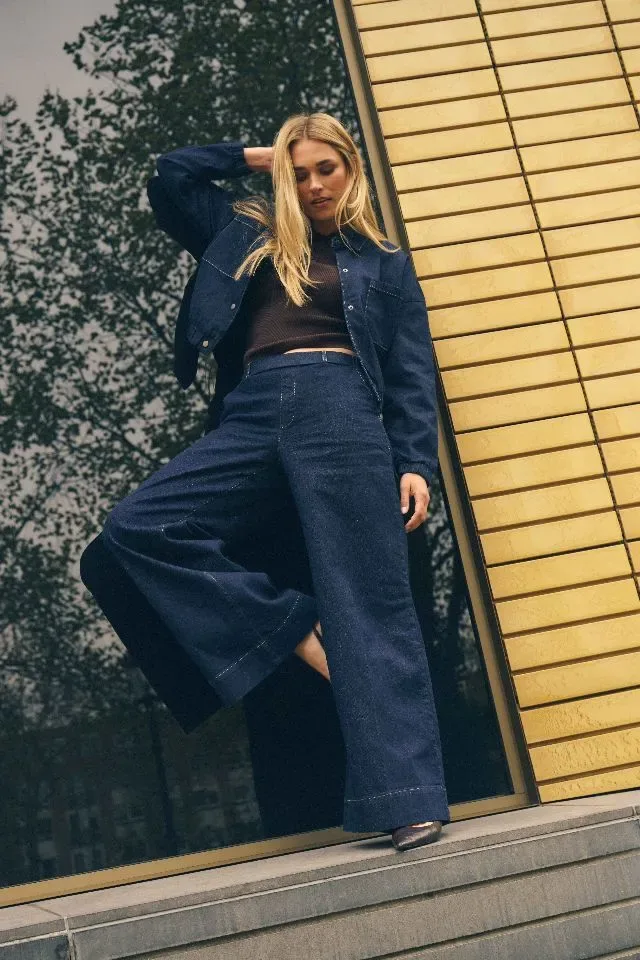 Para Mi Jeans Broek: Lizzy, Indigo Blue, Elastiek in de lenden ( PARA.423 )