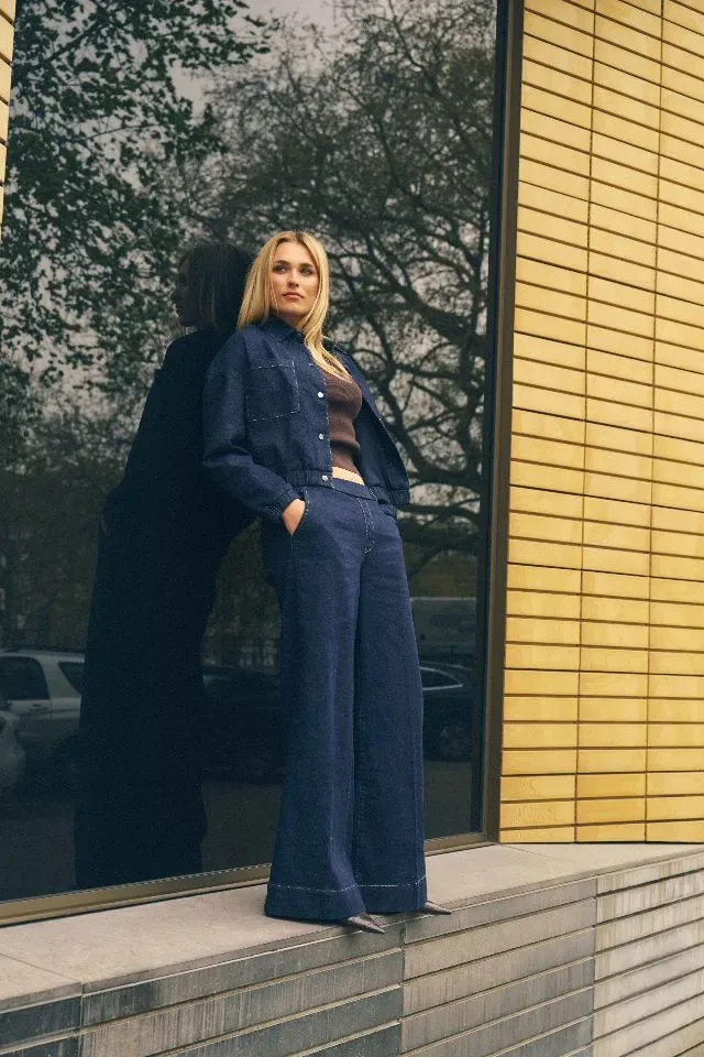 Para Mi Jeans Broek: Lizzy, Indigo Blue, Elastiek in de lenden ( PARA.423 )