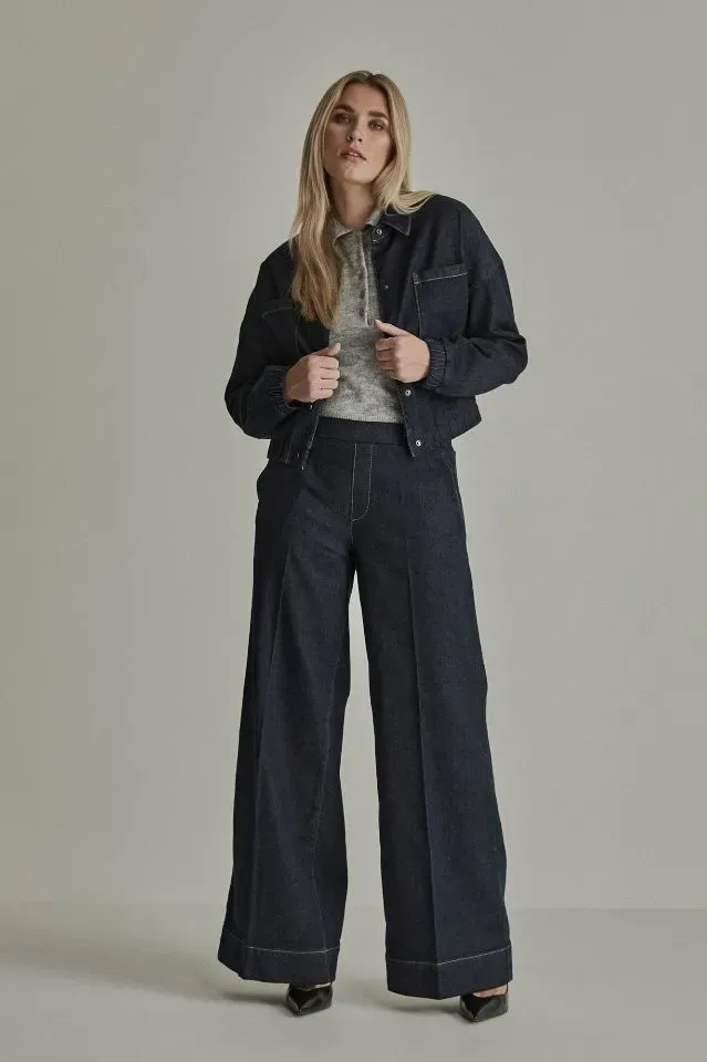 Para Mi Jeans Broek: Lizzy, Indigo Blue, Elastiek in de lenden ( PARA.423 )