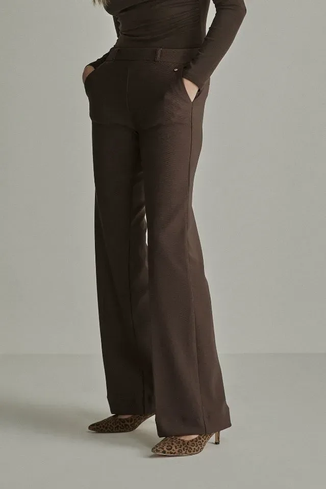 Para Mi Broek: Mira Elastic, Twill Jersey, Deep Brown ( PARA.429 )
