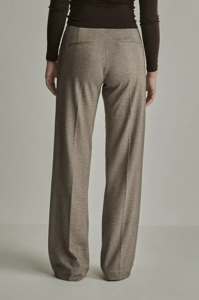 Para Mi Broek: Mira Elastic, Twill Jersey, Zig Zag Brown ( PARA.431 )