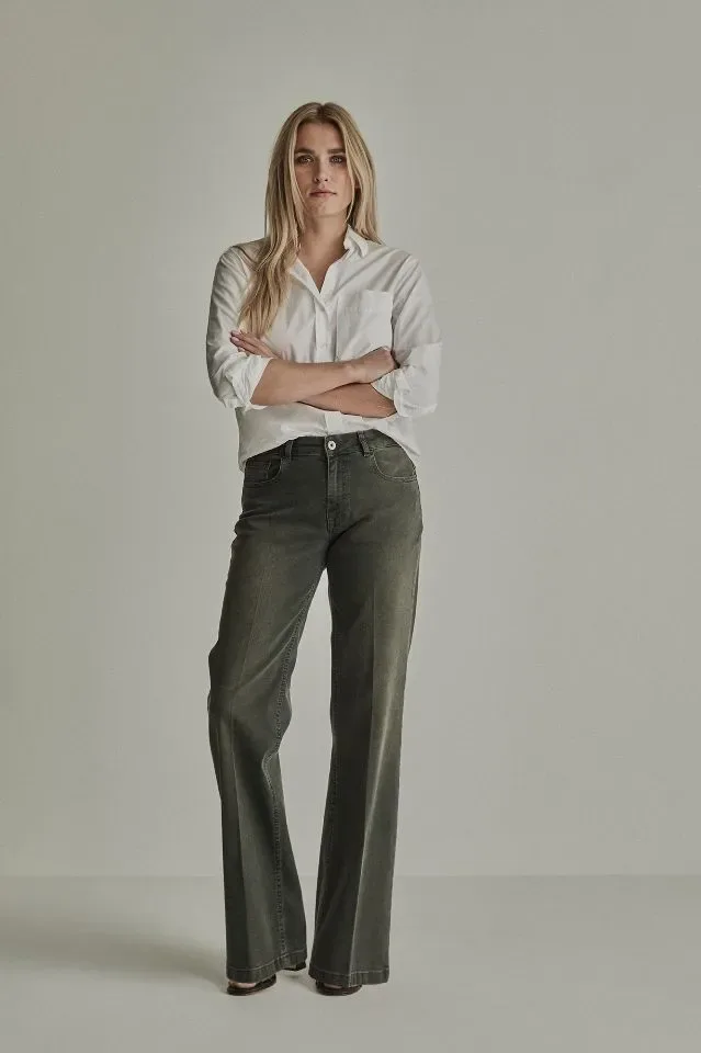 Para Mi Dames Jeans broek: EVE, Camel, Vintage denim, L30 ( KLEUR ZOALS STAAL LAATSTE FOTO ) ( PARA.433 )