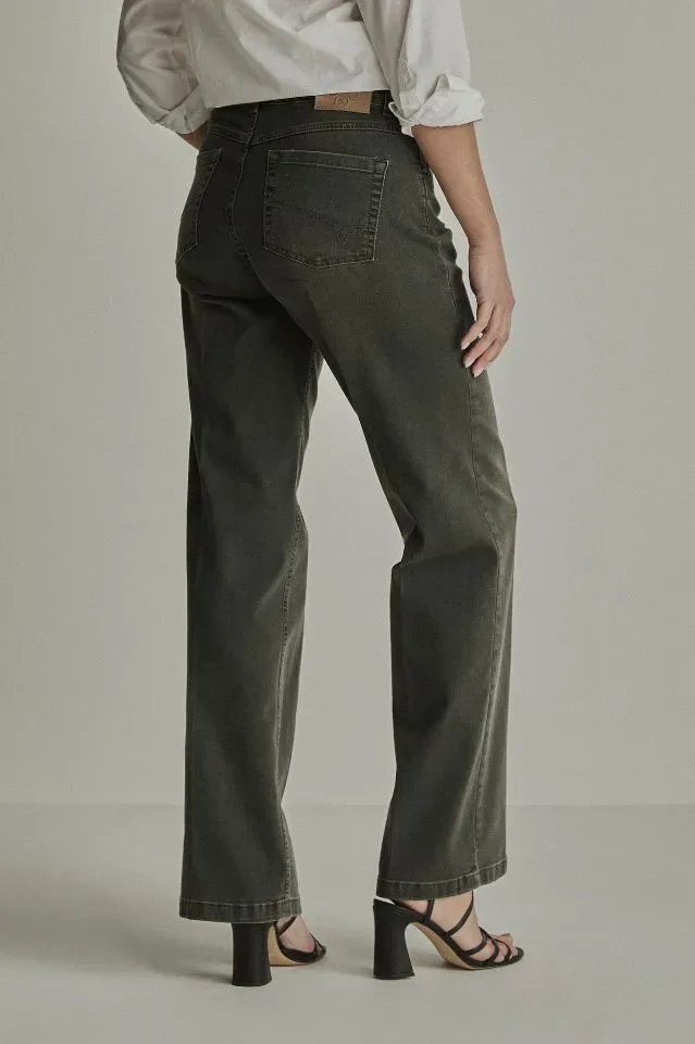 Para Mi Dames Jeans broek: EVE, Camel, Vintage denim, L30 ( KLEUR ZOALS STAAL LAATSTE FOTO ) ( PARA.433 )