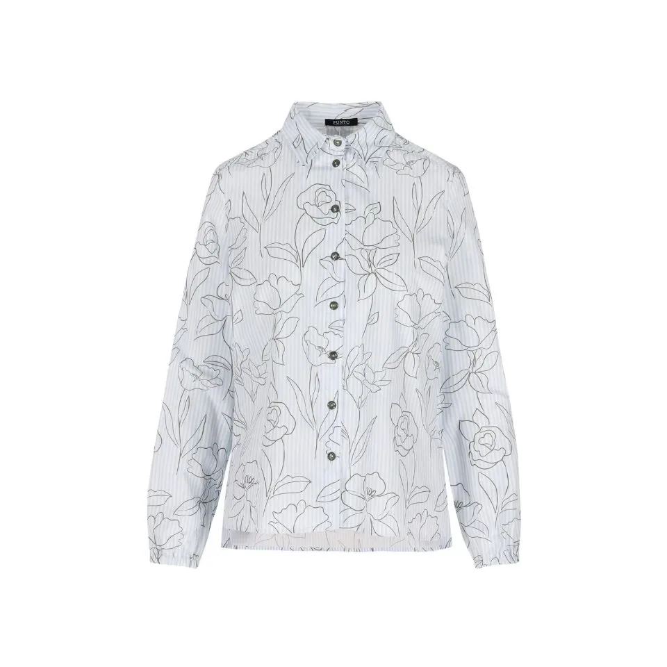 Punto One Fashion Bloes: Chloe, Blauw / Plum ( ONE.99 )