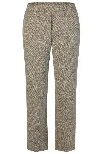 Mona Lisa Dames Broek: blauw / taupe, gespikkeld ( MONA.186 )
