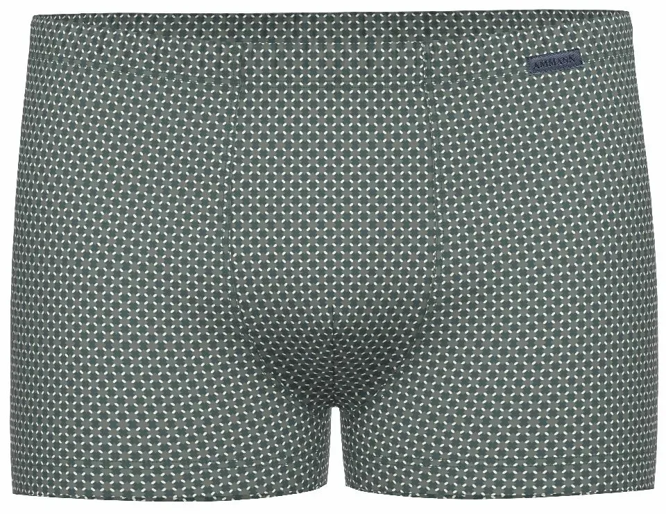 Ammann boxershort heren: Retro model, groen / taupe ( amm.699 )