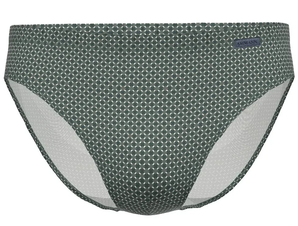 Ammann Slip heren: Retro model, groen / taupe, Midi model ( AMM.700 )
