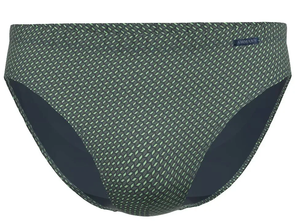 Ammann Slip heren: Retro model, groen / blauw, Midi model ( AMM.698 )