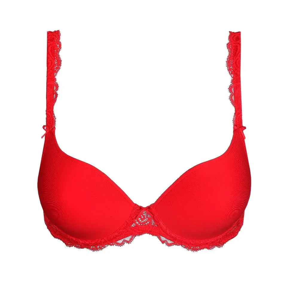 Marie Jo Voorgevormde BH: Cyrile, True Red, Hartvorm, Europese Maten  mjo.468