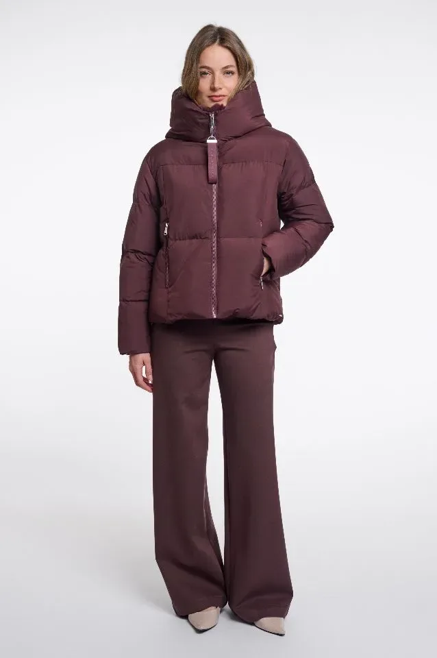 Rino & Pelle Vest: Joni, Fudge Cloak ( Bordeau kleur ) ( RINO.108 )