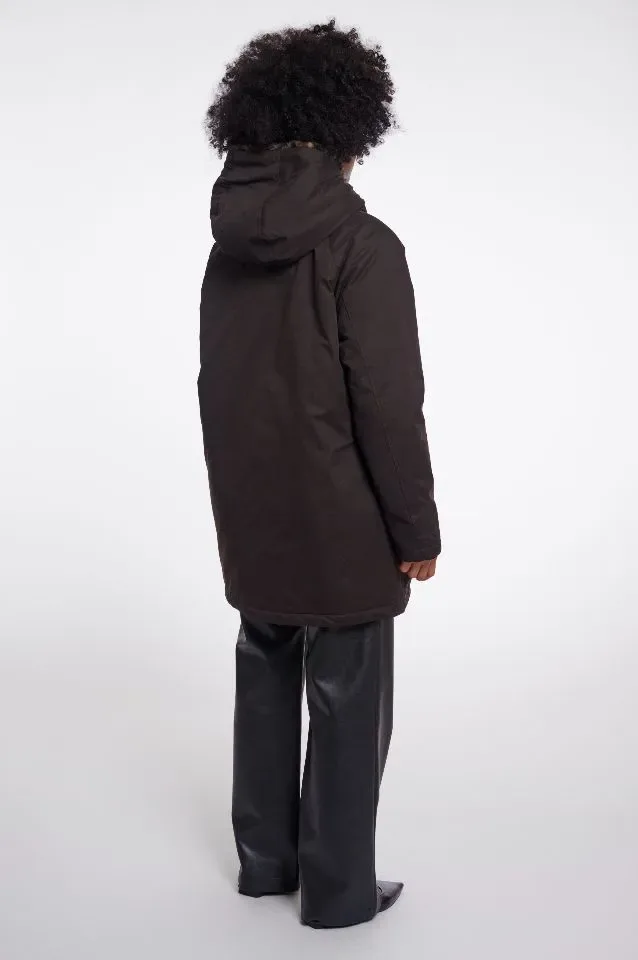 Rino & Pelle Vest: Lindy, Bruin met leopard bont ( RINO.110 )