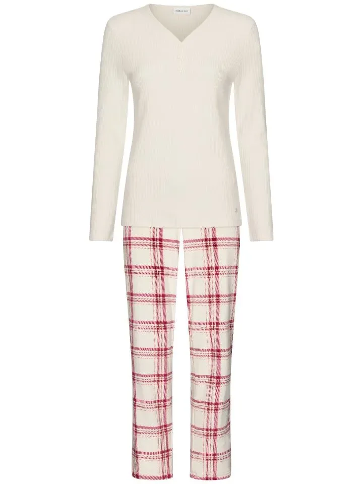 Pastunette Dames Pyjama: Ecru / carree broek ( PAS.181 )