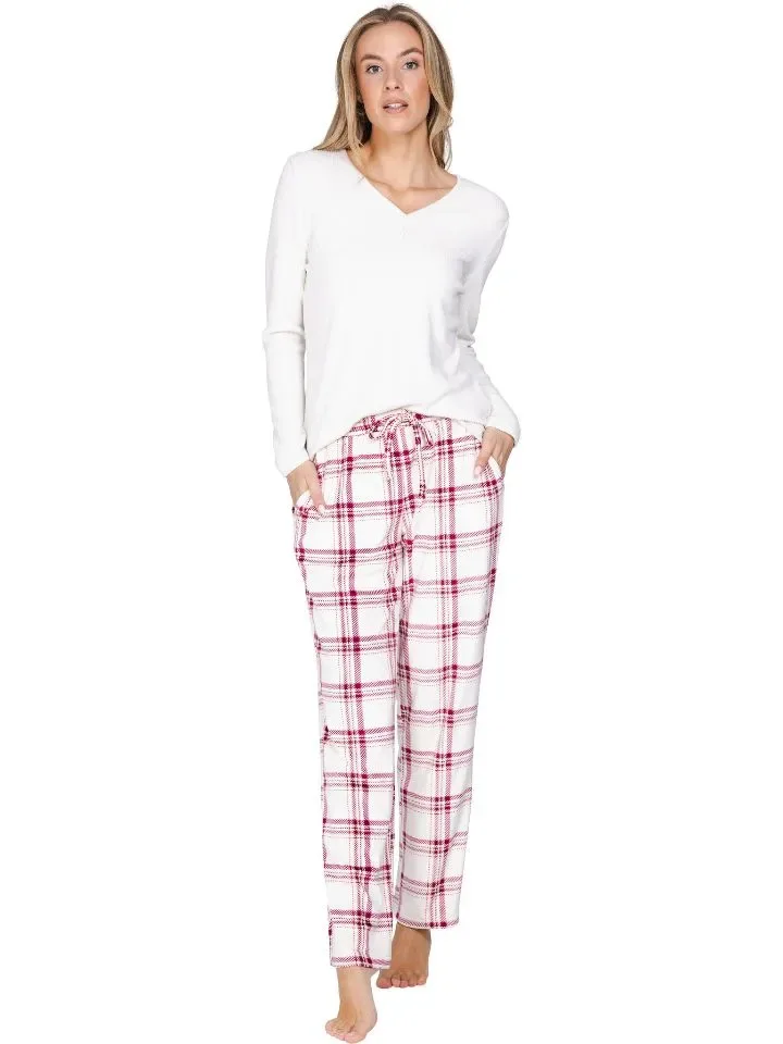 Pastunette Dames Pyjama: Ecru / carree broek ( PAS.181 )