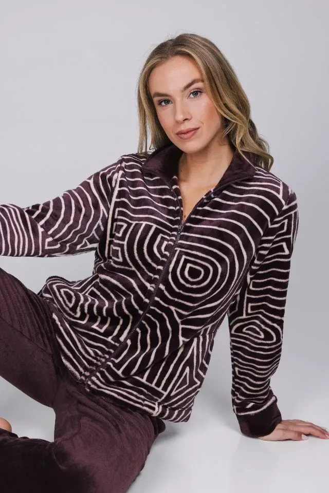 Pastunette dames Home wear: Bordeaux tinten PAS.185