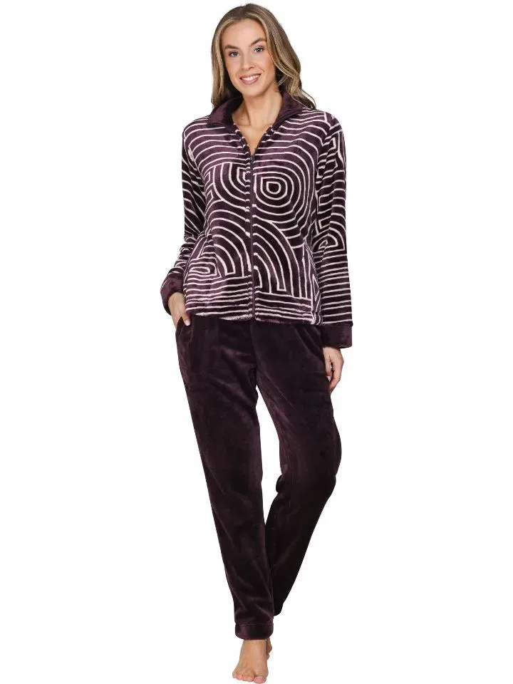 Pastunette dames Home wear: Bordeaux tinten PAS.185