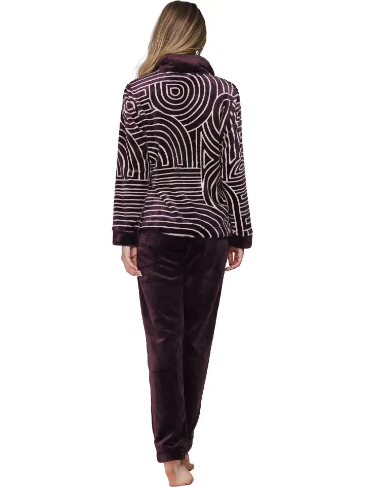 Pastunette dames Home wear: Bordeaux tinten PAS.185