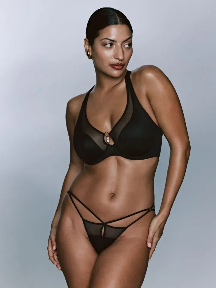 Prima Donna Twist Plunch BH: Sheary, Zwart, Europese Maten pdo.613