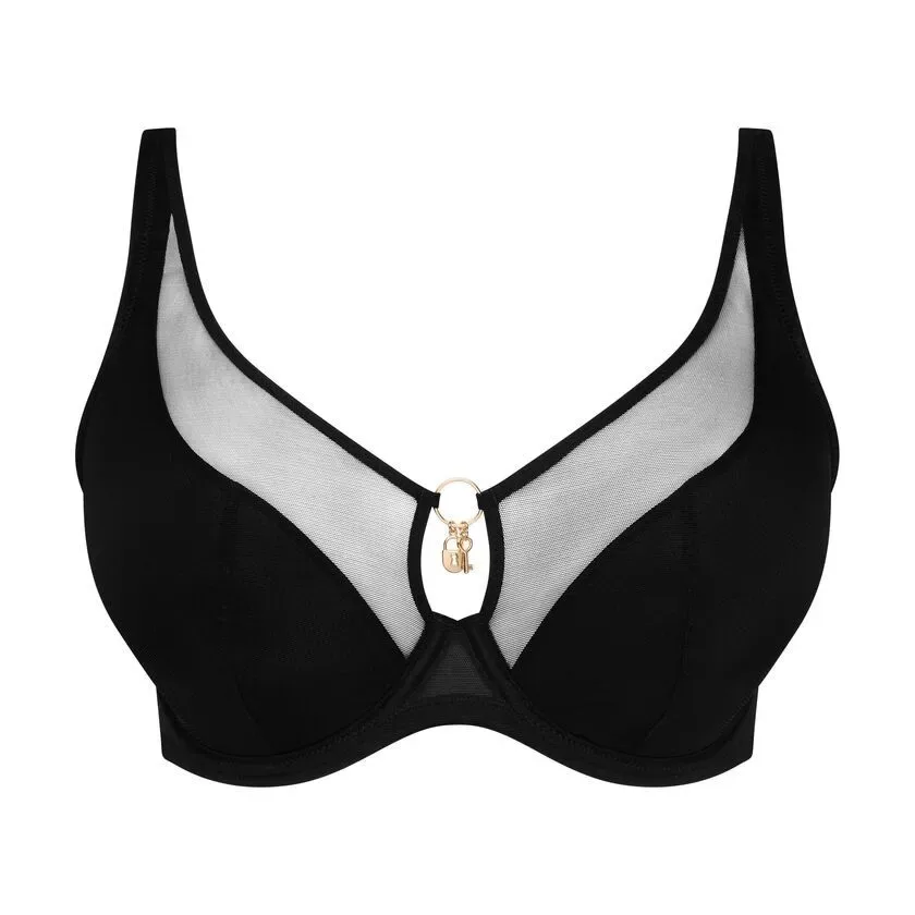 Prima Donna Twist Plunch BH: Sheary, Zwart, Europese Maten pdo.613