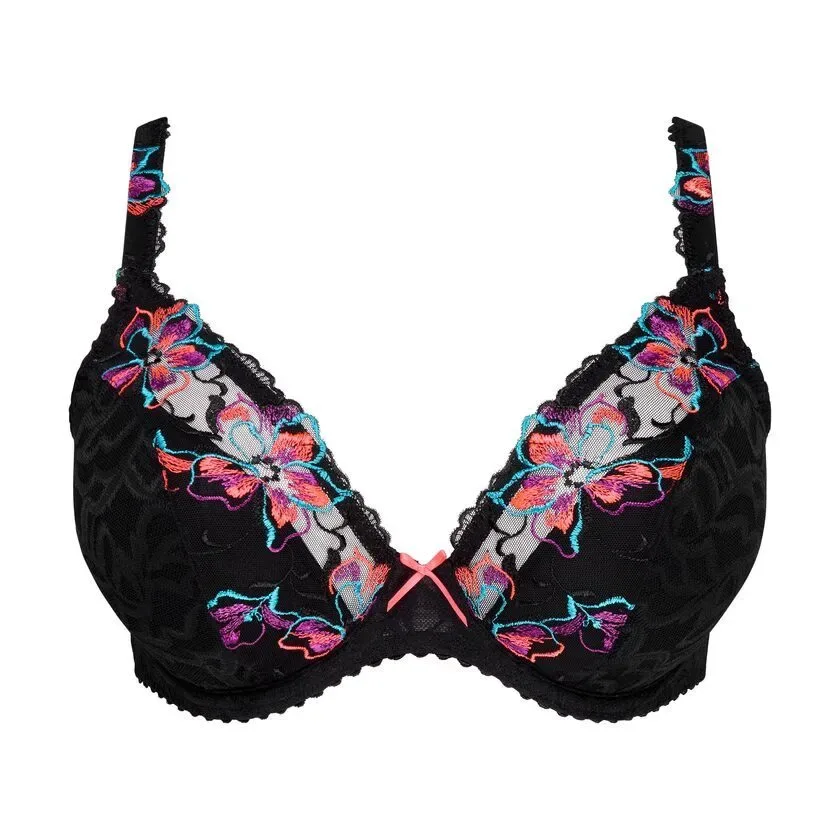 Prima Donna BH Plunch Halve mousse: Miyara, Floral Eclipse, Europese Maten ( PDO.622 )