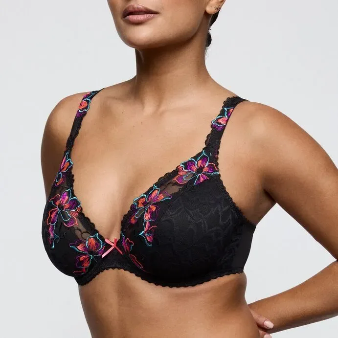 Prima Donna BH Plunch Halve mousse: Miyara, Floral Eclipse, Europese Maten ( PDO.622 )