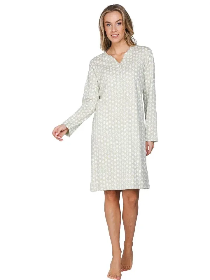 Pastunette slaapkleed dames: Groen, lengte 100cm ( PAS.191 )