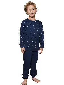 Pastunette Jongens Pyjama: Blauw, Vliegtuigen ( PAS.201 )