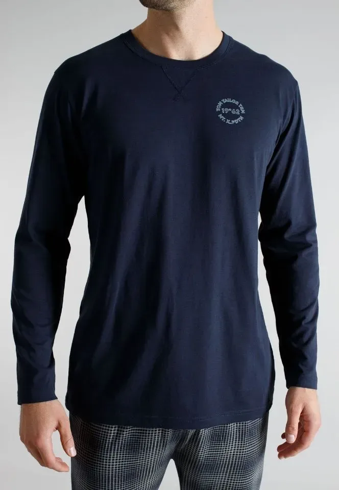 Tom Tailor Pyjama Heren: Blauw / carree broek ( CEC.75 )