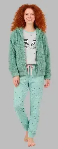 Egatex ( Senoretta ) kamerjas + Pyjama Dames: Groen kleur, warm, Mickey mousse ( EGA.544 )