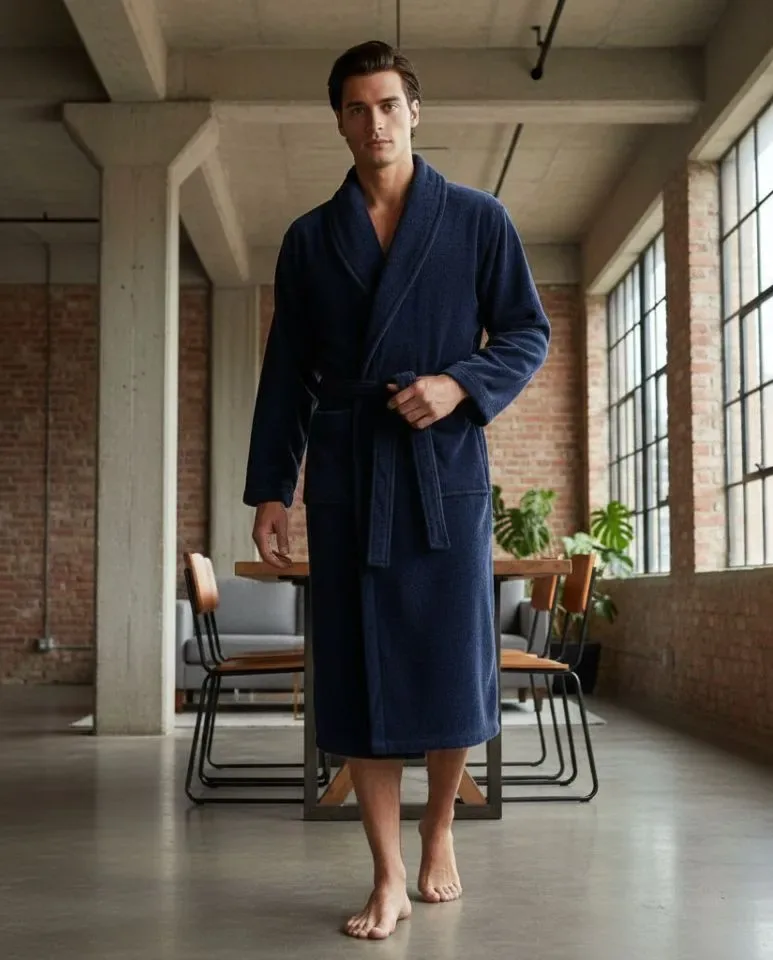 Egatex ( Soy ) Kamerjas Heren: Blauw, Fleece warm ( EGA.546 )