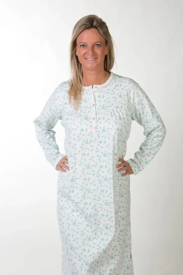 Perlina Nachthemd: Gabriella C, Gebrushed, 115cm, Klassiek model ( LINA.146 )