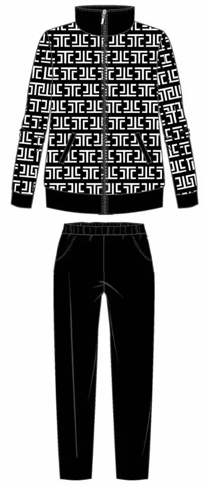Ringella Homewear Dames: Zwart, met rits, Warm ( RIN.636 )
