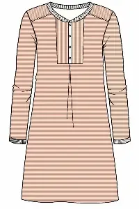 Ringella Nachthemd: Oranje / ecru, 95cm, Interlock ( RIN.644 )