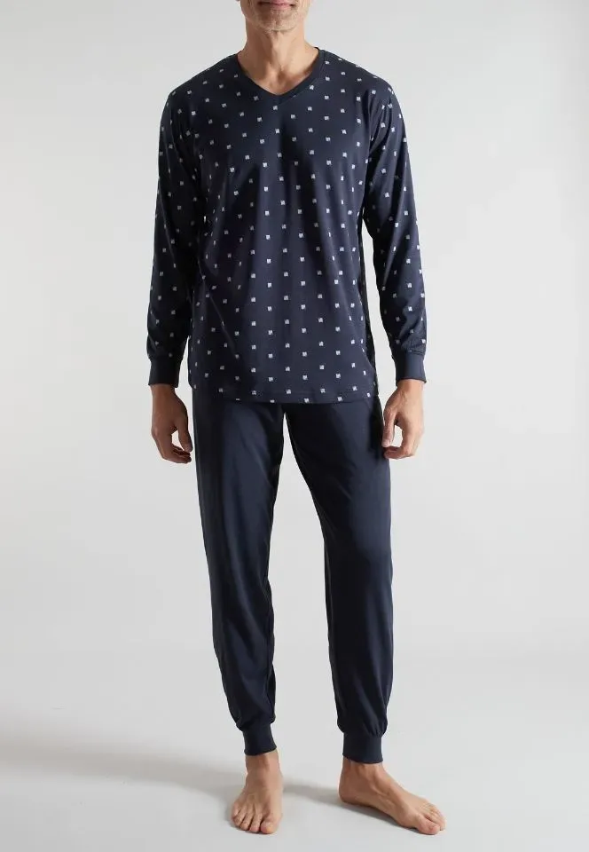 Ceceba Heren Pyjama: Katoen, Blauw, Tot 6XL ( CEC.78 )