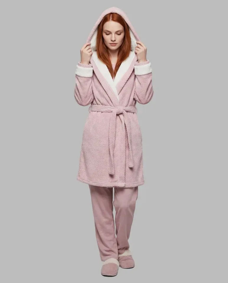 Egatex Kamerjas Dames: Roze, met Riem, Warm ( EGA.559 )