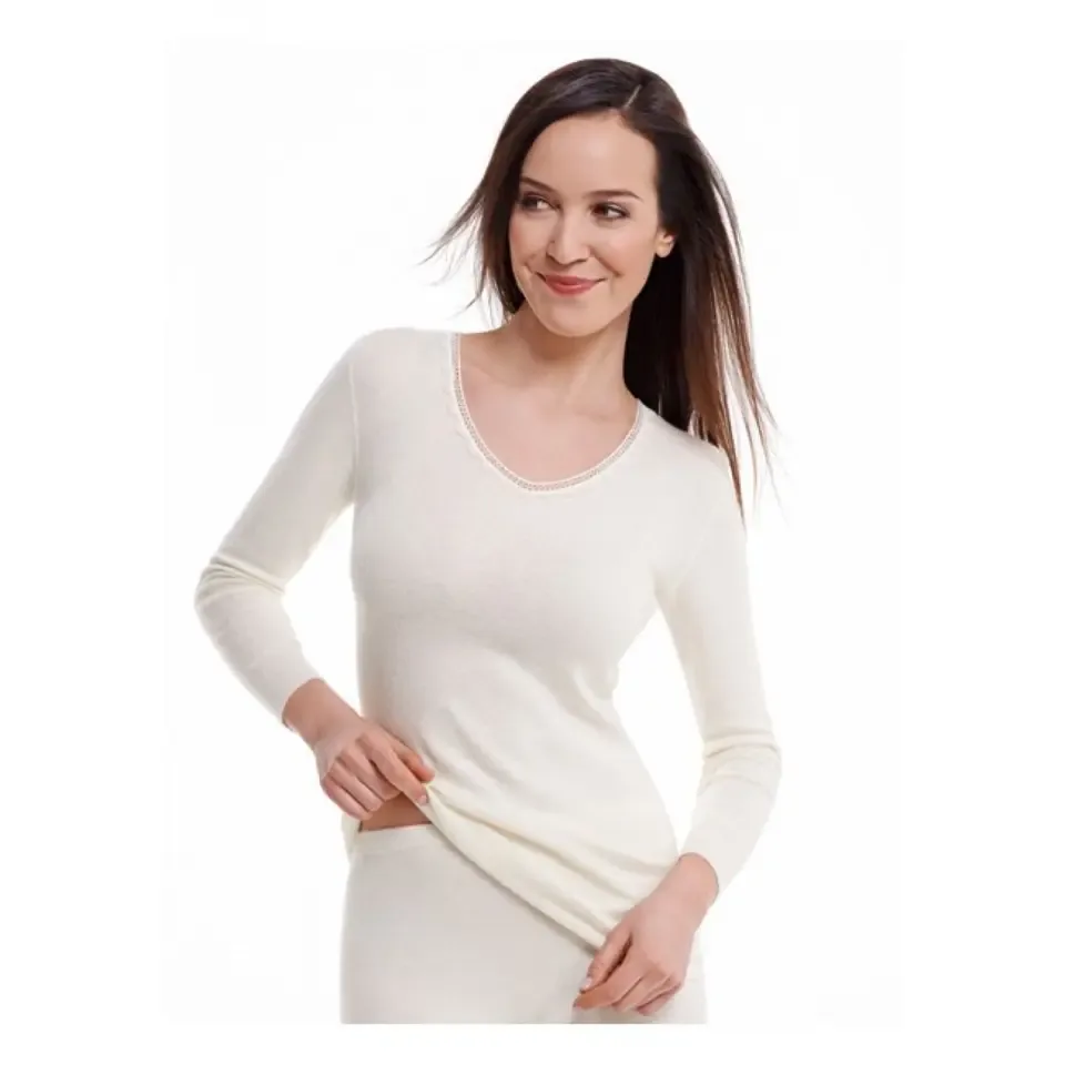 Medima warmte-ondergoed hemd lange mouwen 1572/100 wit