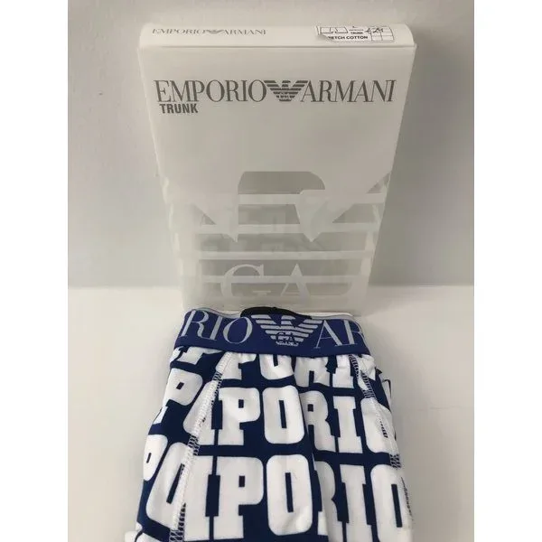 Herenboxer Emporio Armani Wit/Blauw