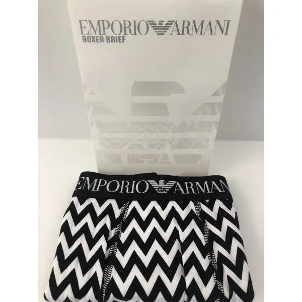 Herenboxer Emporio Armani Zwart/Wit