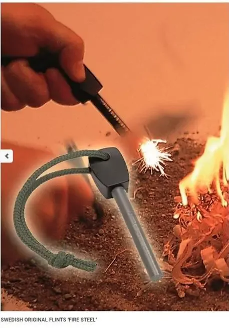 Swedish original flints Fire steel