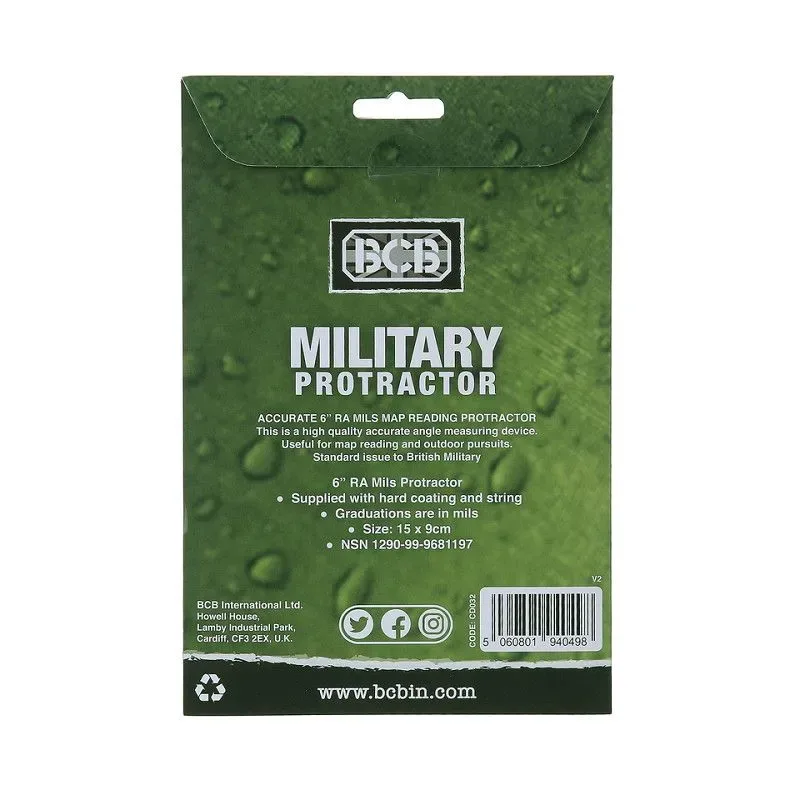 BCB Military protractor 6 inch CD032 467300