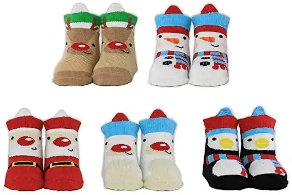 My First Christmas Babysokken 5 paar  in een Cadeaudoos 0 - 12 md