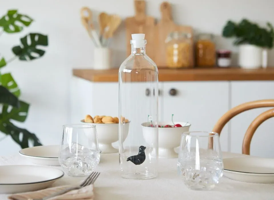 Balvi Waterfles Karaf Zeehond 1.2L Glas