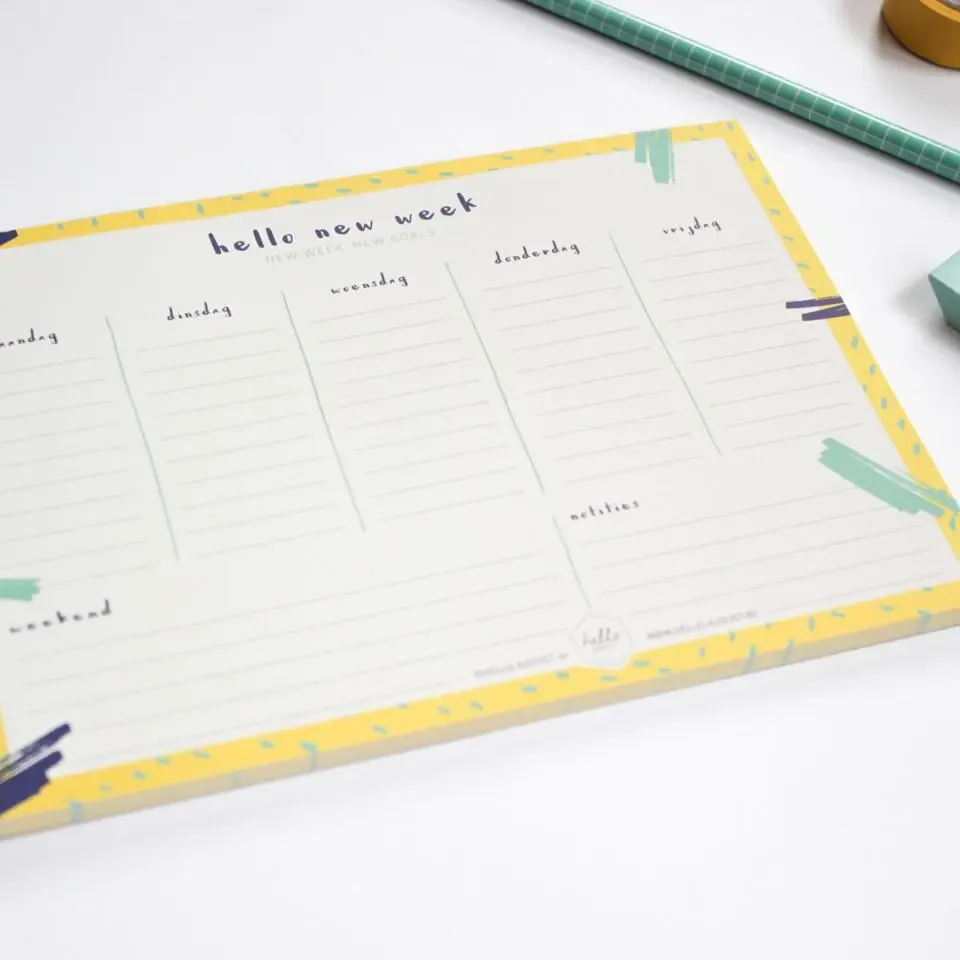 Weekplanner Hello New Week
