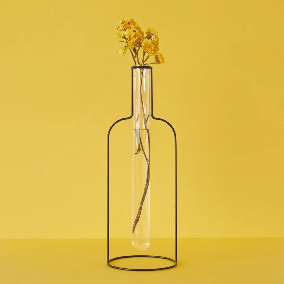 Balvi Vaas fles Silhouette XL Zwart