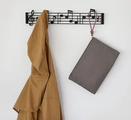 Balvi Kapstok Muziek Zwart Metaal
