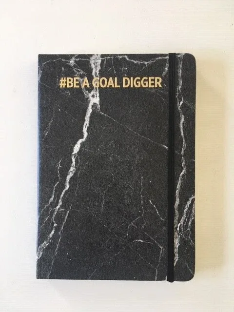 Notitieboek marmeren stijl zwart A5 XD Design