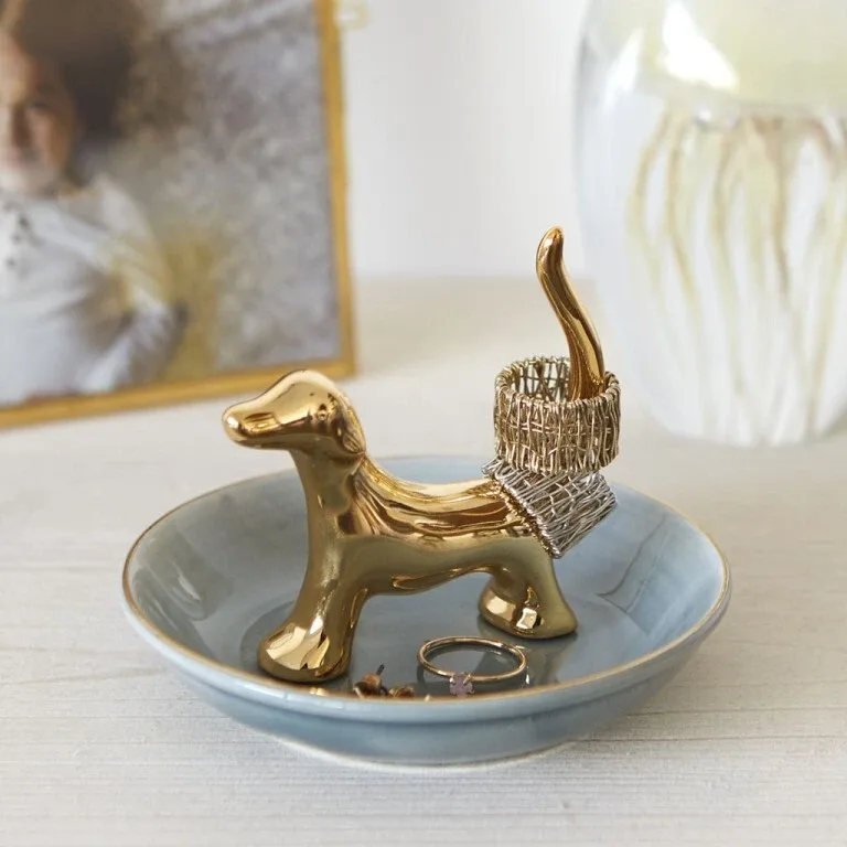 Ringhouder Hond Goud Pocelein Balvi
