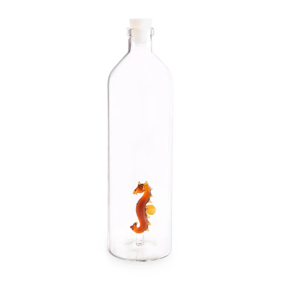Balvi Waterfles Karaf Zeepaard 1.2L Glas