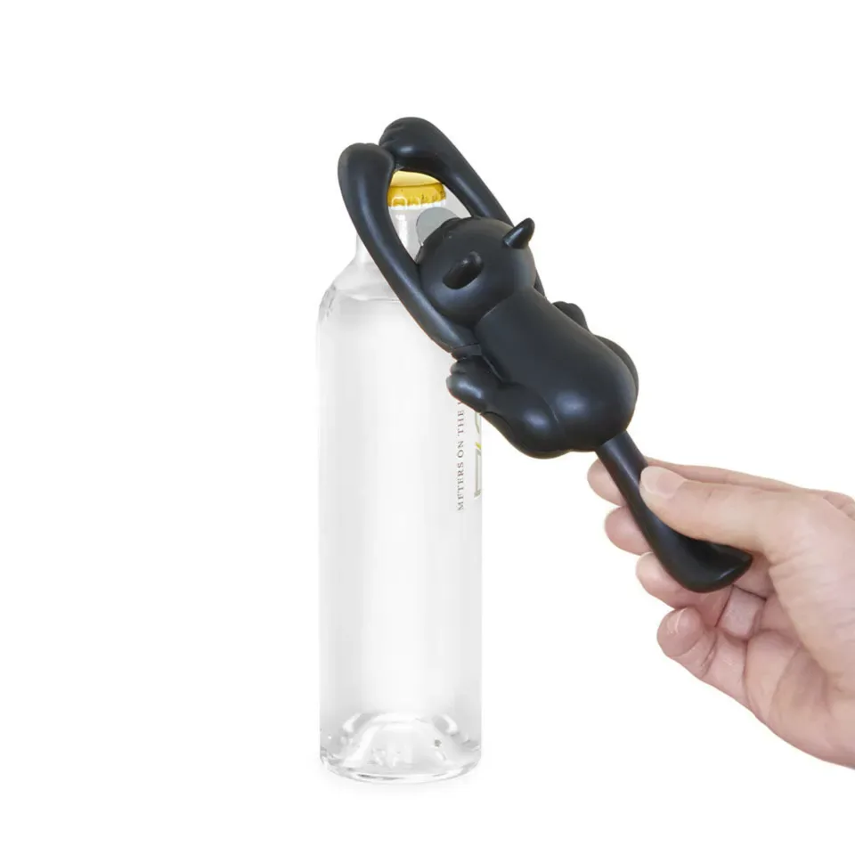 Balvi Flessenopener Kat Zwart