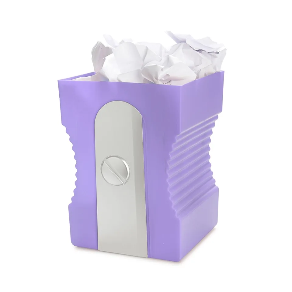 Balvi Papierbak Vuilbak Potloodslijper Paars Violet Mauve