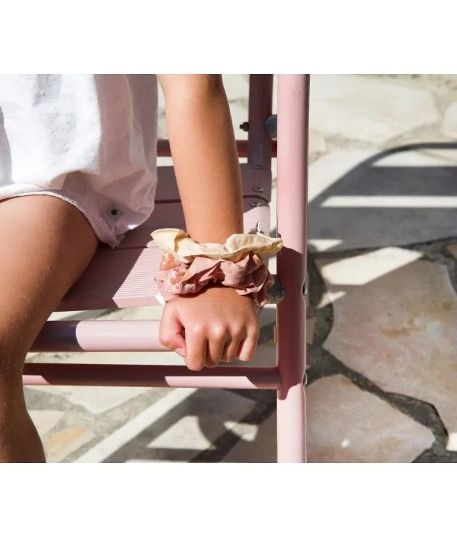 Bindi Atelier Scrunchie Haarelastiek Boho Bengal Blush